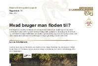Opgaveark 11: Hvad bruger man floden til?