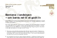 Opgaveark 12: Børnene i landsbyen