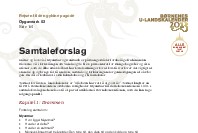 Opgaveark 2: Forslag til samtale